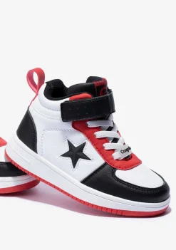Tênis Com Luzes-Conguitos Tênis Unissex Preto Com Luzes Star Hi-Top