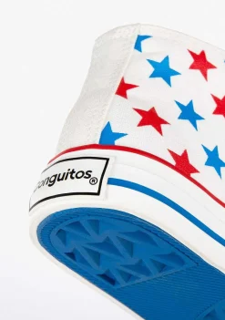 Tênis Casuais-Conguitos Tênis Unissex Stars Canvas Hi-Top