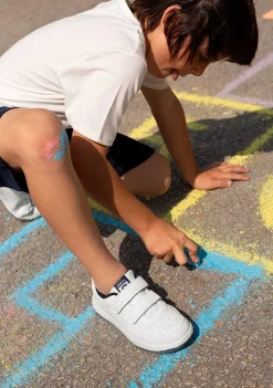Sapatos De Menina-Conguitos Tênis Unissexo Branco / Marinho