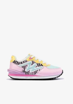 Tênis Casuais-Conguitos Tênis Zebra Multicolor Menina P&B