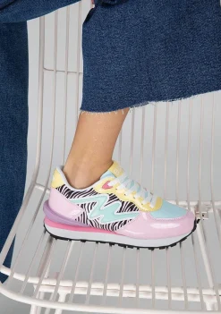 Tênis Casuais-Conguitos Tênis Zebra Multicolor Menina P&B