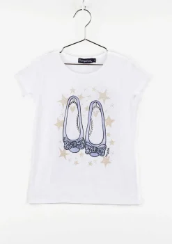 Camisetas-Conguitos T-Shirt "Bailarinas" De Menina Azul Claro