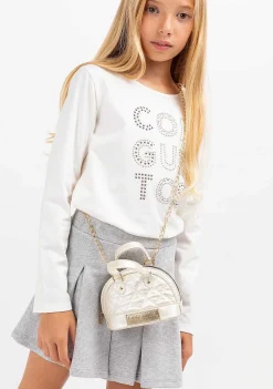 Camisetas-Conguitos T-Shirt Strass Branca De Menina