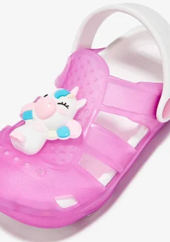 Tênis Com Luzes-Conguitos Unicornio Rosa Com Tamancos Luminosos