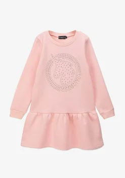 Vestido Moletom-Conguitos Vestido De Moletom Feminino Rosa Strass Unicornio