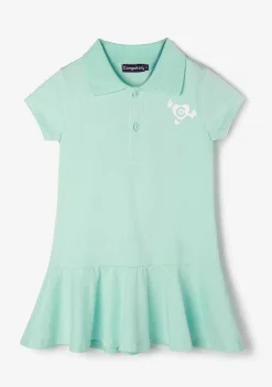 Roupas De Menina-Conguitos Vestido Polo Menina Menta