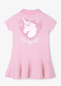 Roupas De Menina-Conguitos Vestido Polo Menina Rosa