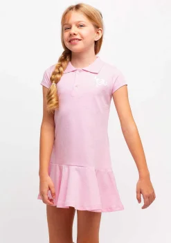 Roupas De Menina-Conguitos Vestido Polo Menina Rosa