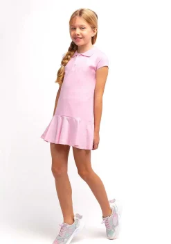 Roupas De Menina-Conguitos Vestido Polo Menina Rosa